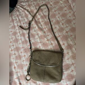 Vince Camuto Textured Tan Crossbody Bag